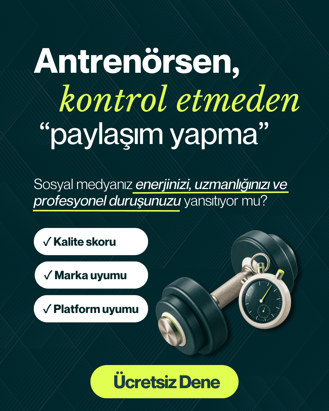 Spor Eğitmenleri ve Stüdyolar İçin Sosyal Medya Yönetimi